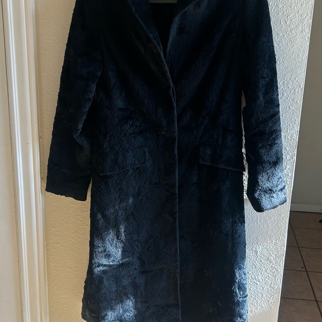 Next 1990’s Vintage Black Afghan Long Jacket Medium